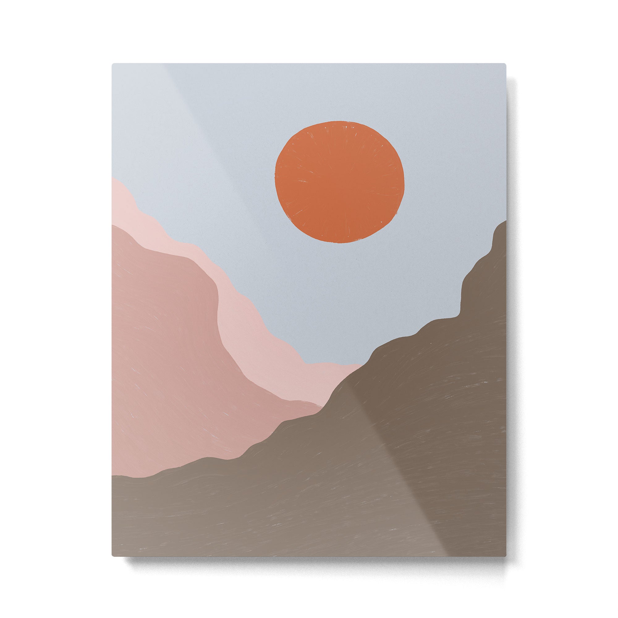 Acrylic Landscape #1 Metal Print | TeksDecor