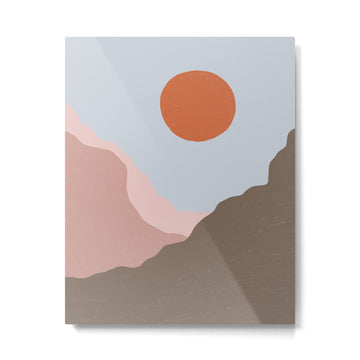 Acrylic Landscape #1 Metal Print | TeksDecor