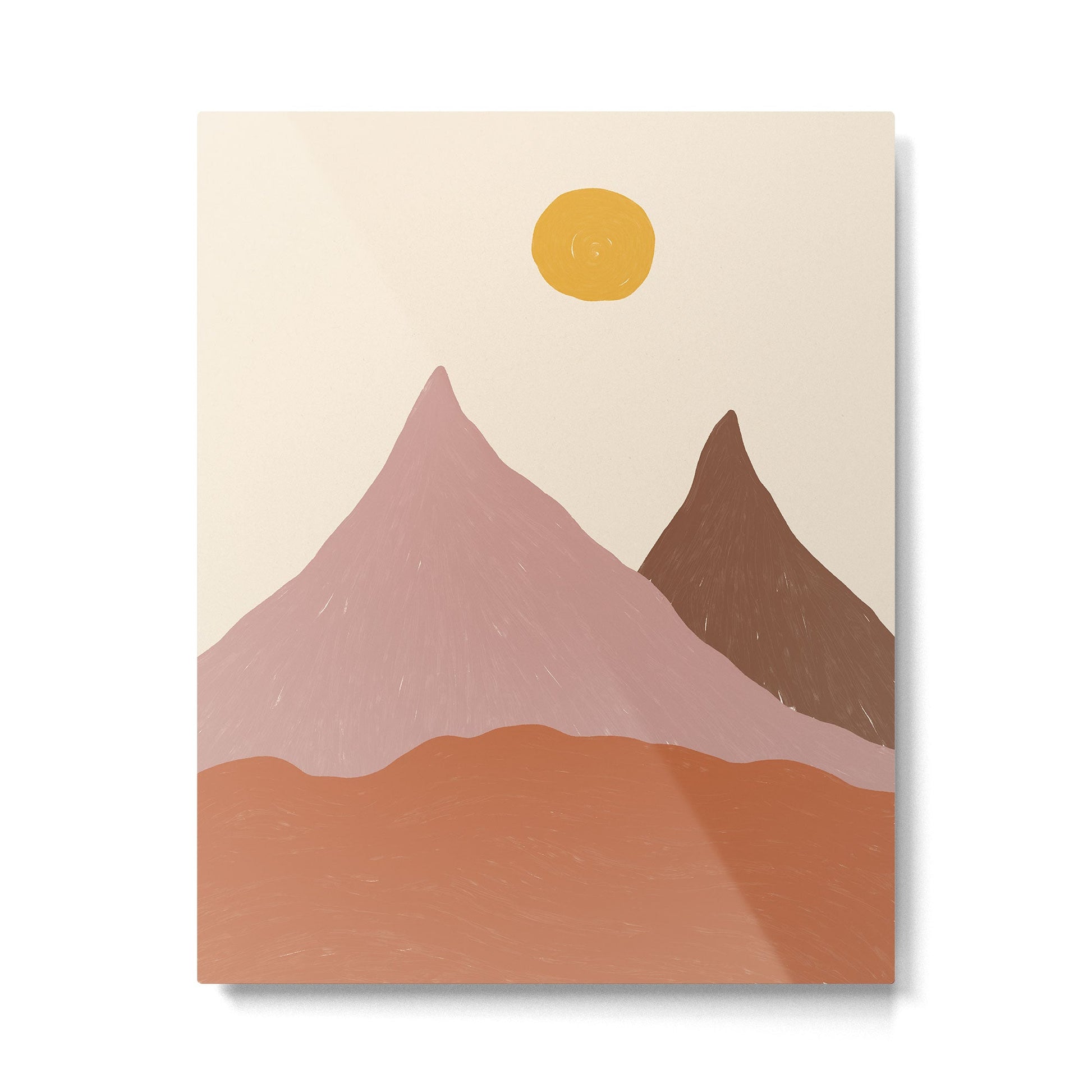Acrylic Landscape #2 Metal Print | TeksDecor