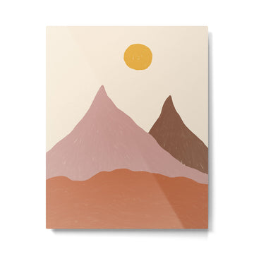 Acrylic Landscape #2 Metal Print | TeksDecor