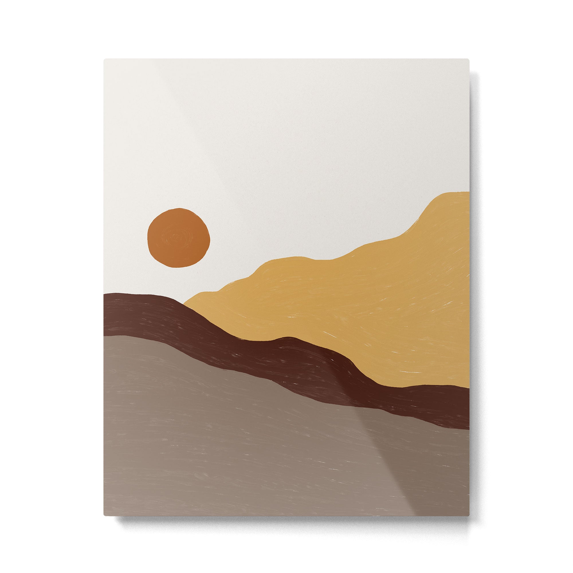 Acrylic Landscape #3 Metal Print | TeksDecor