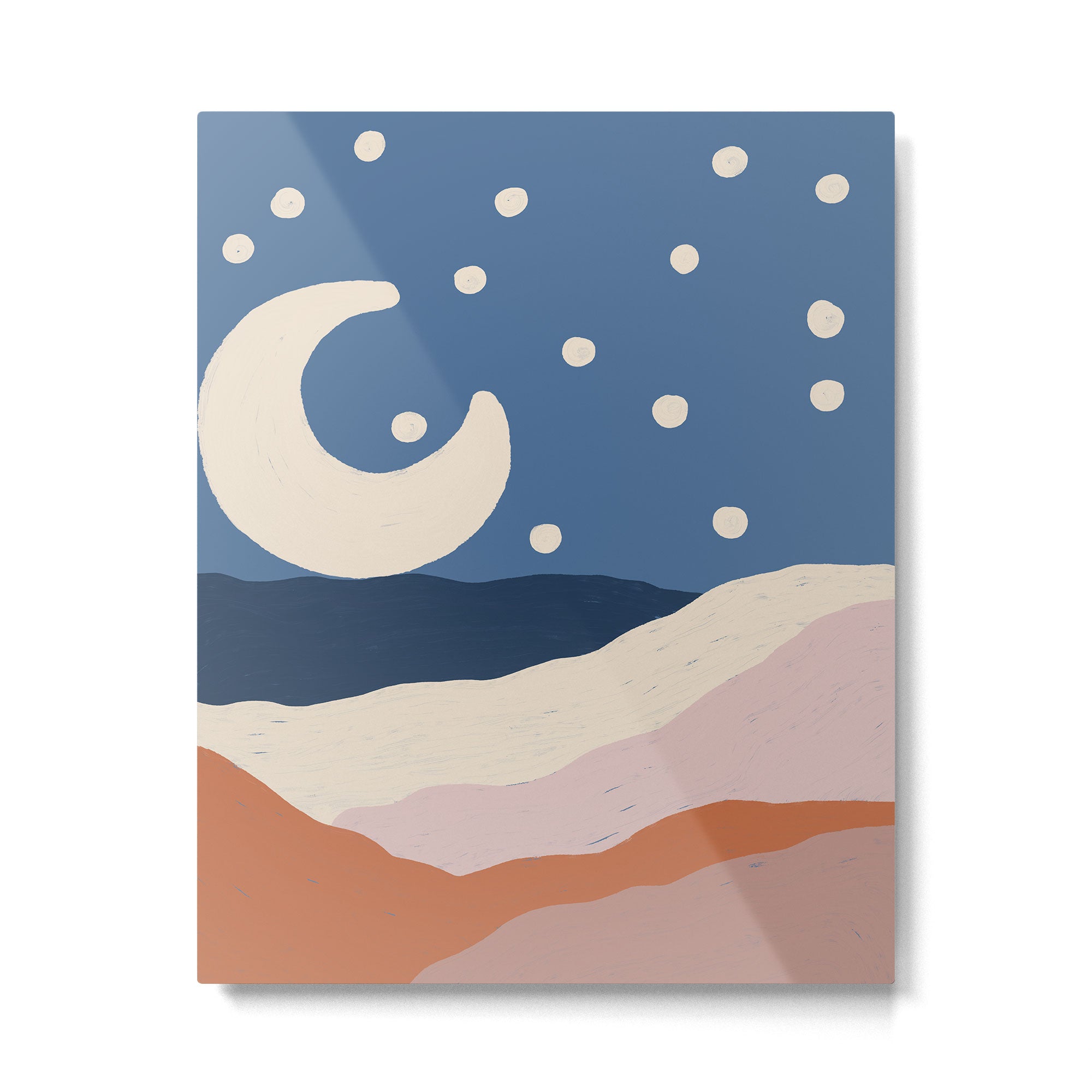 Acrylic Landscape #4 Metal Print | TeksDecor