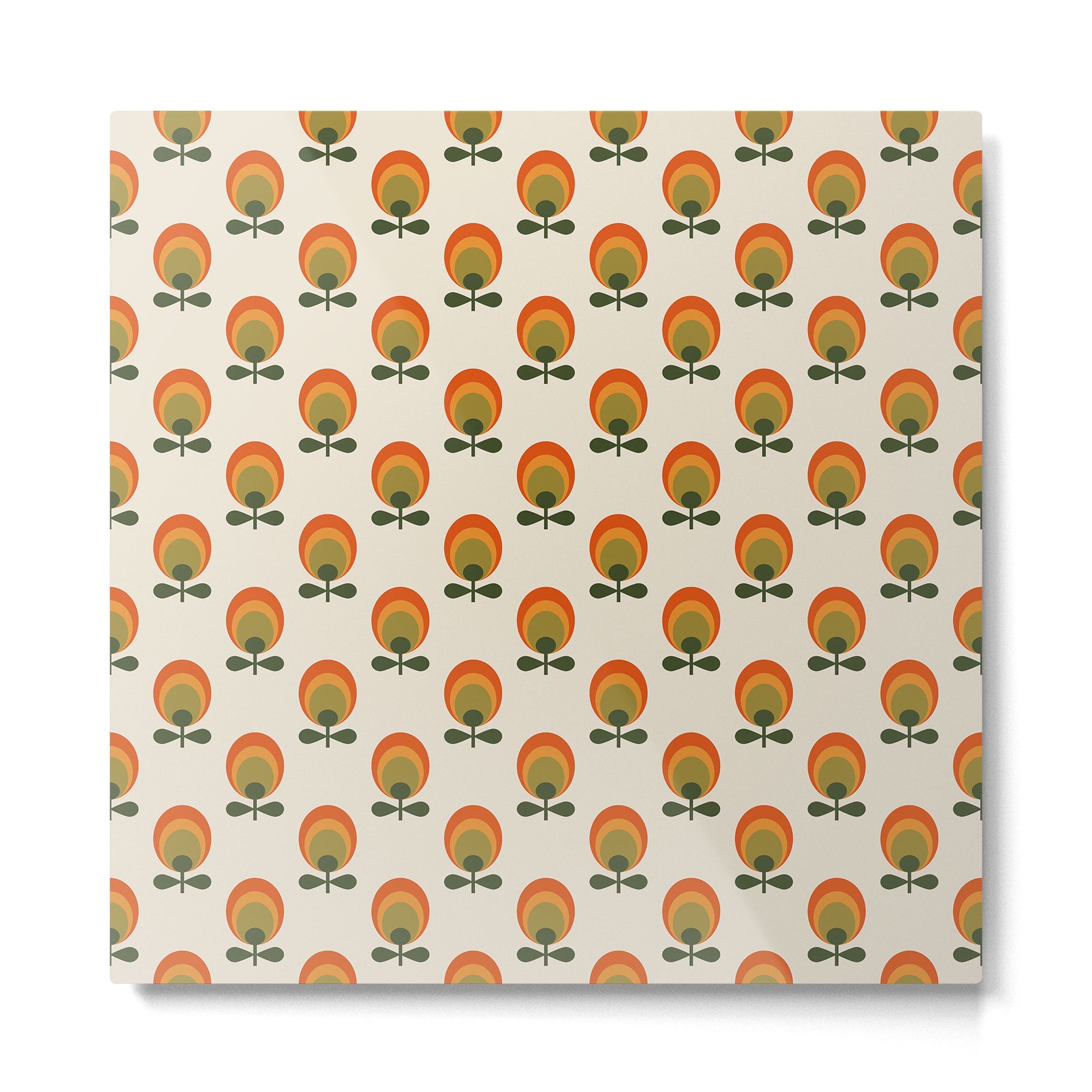 Bright Flowers Metal Print | TeksDecor