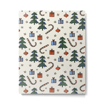 Christmas Pattern #1 Metal Print | TeksDecor