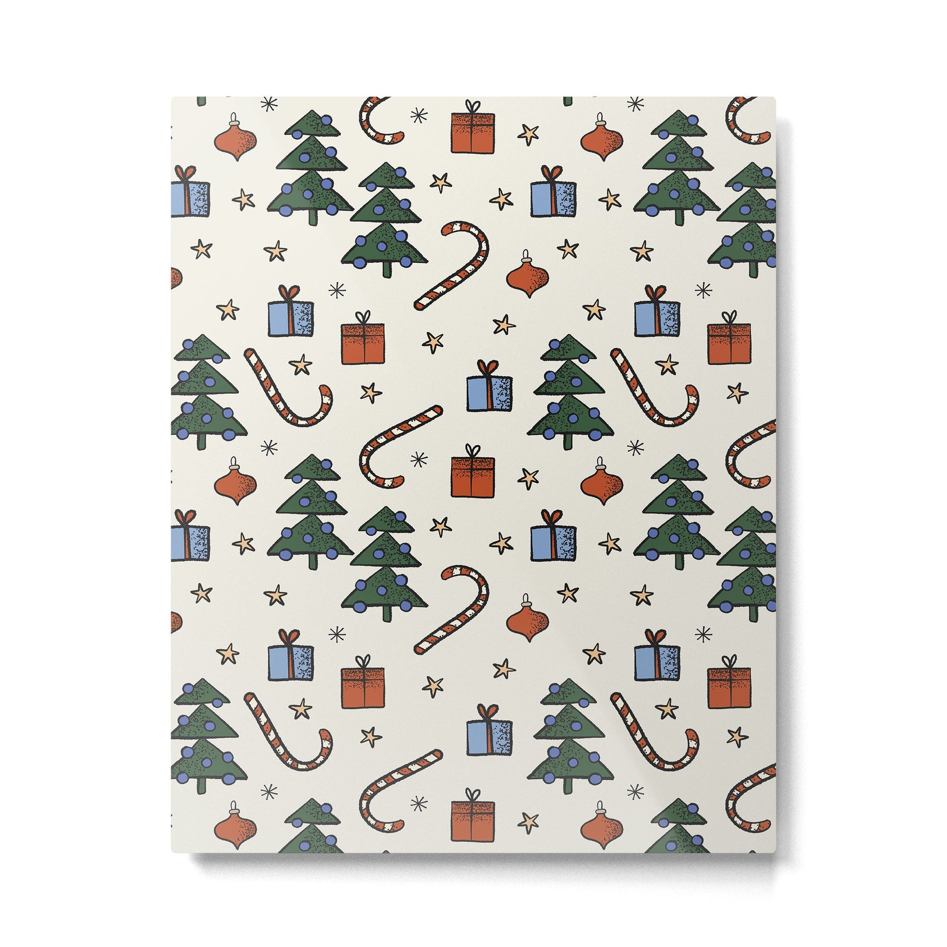 Christmas Pattern #1 Metal Print | TeksDecor