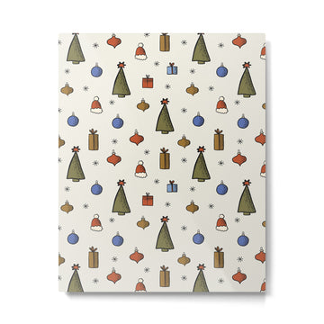 Christmas Pattern #2 Metal Print | TeksDecor