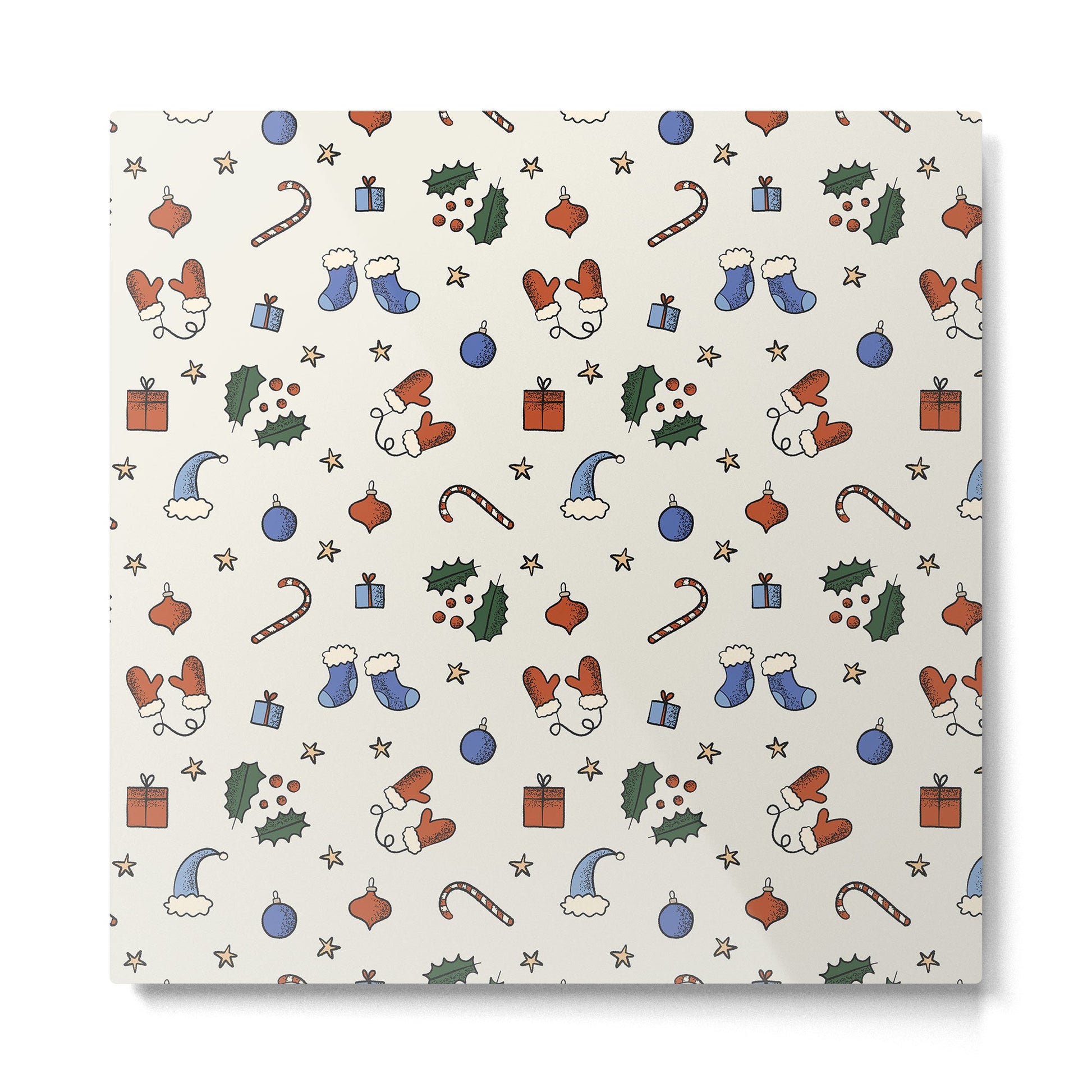 Christmas Pattern #3 Metal Print | TeksDecor