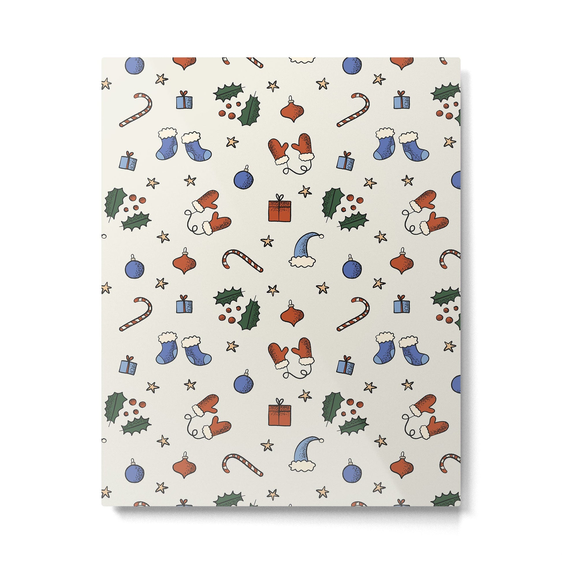 Christmas Pattern #3 Metal Print | TeksDecor