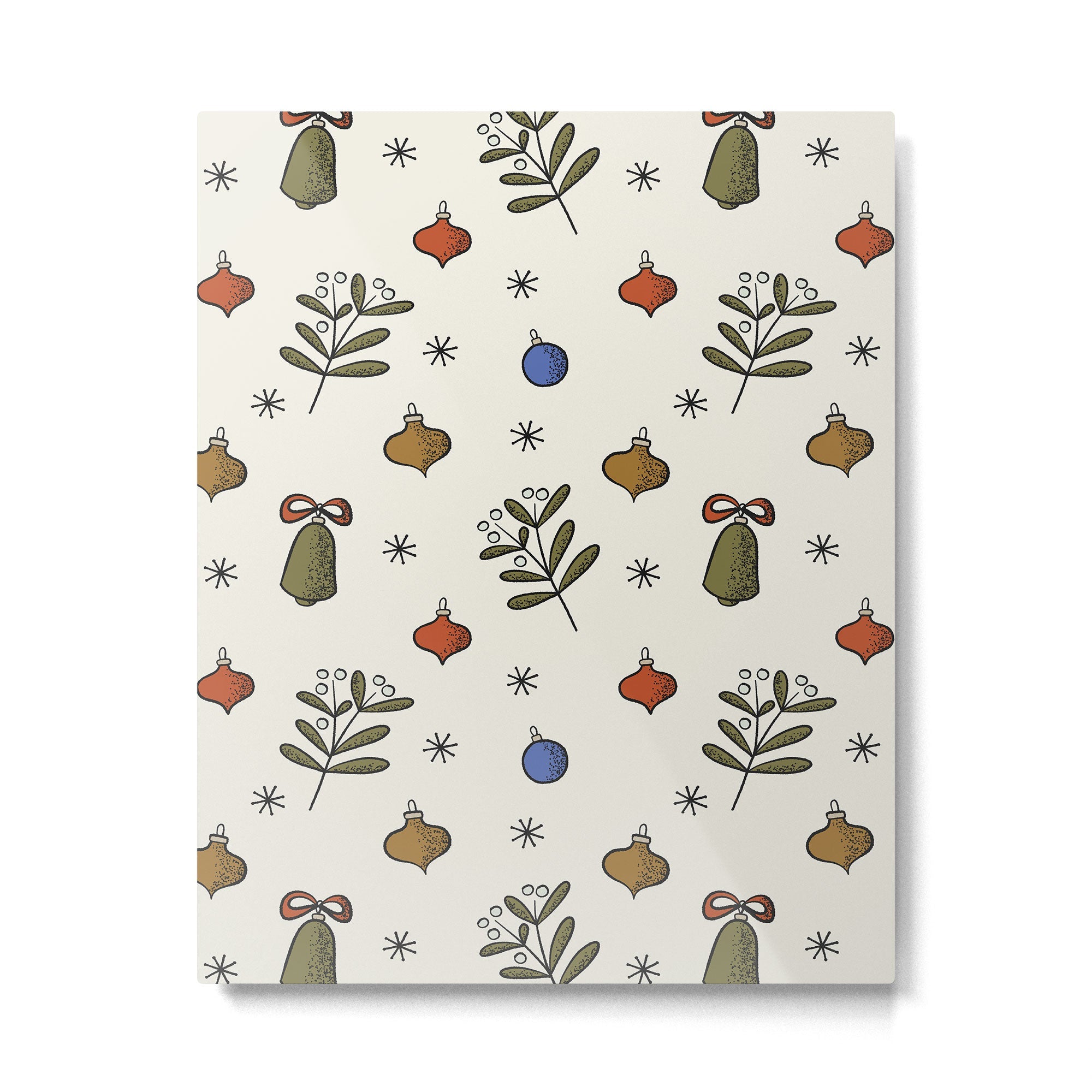 Christmas Pattern #4 Metal Print | TeksDecor