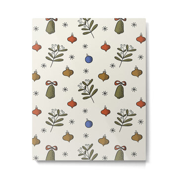 Christmas Pattern #4 Metal Print | TeksDecor