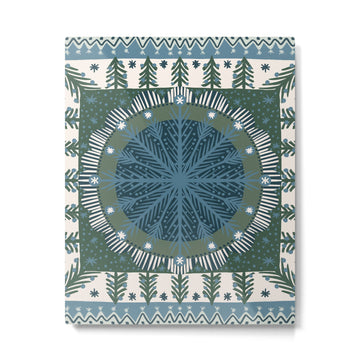 Christmas Symmetric Pattern #3 Metal Print | TeksDecor