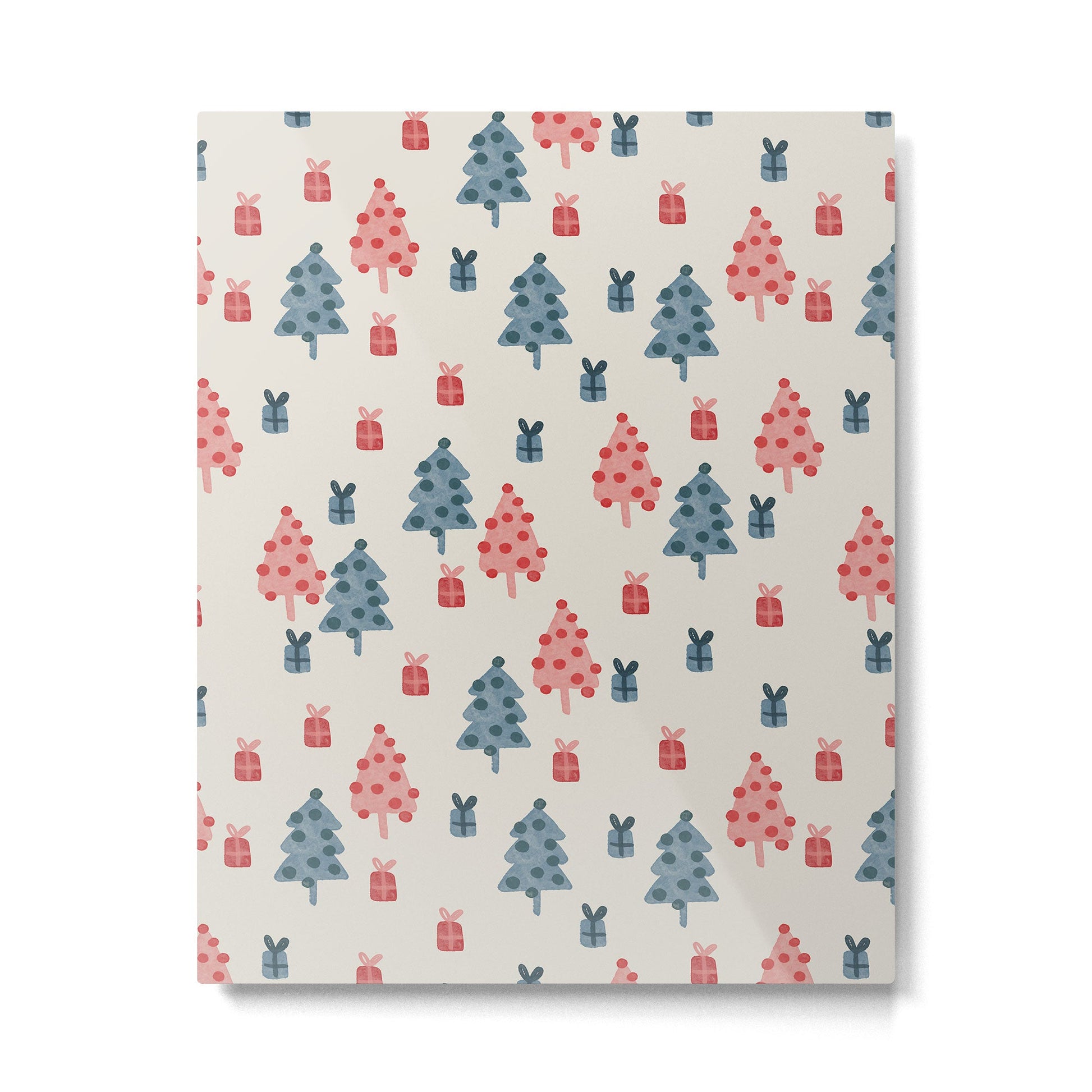 Christmas Trees & Gifts Metal Print | TeksDecor