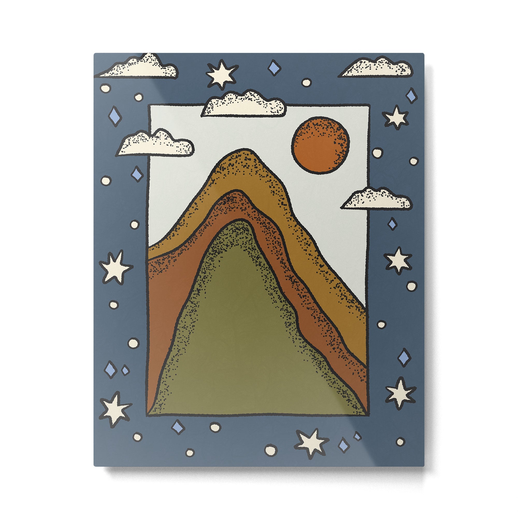 Day & Night Metal Print | TeksDecor