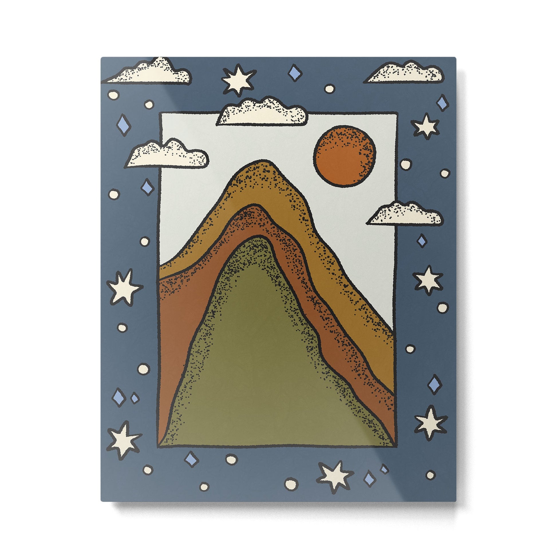 Day & Night Metal Print | TeksDecor