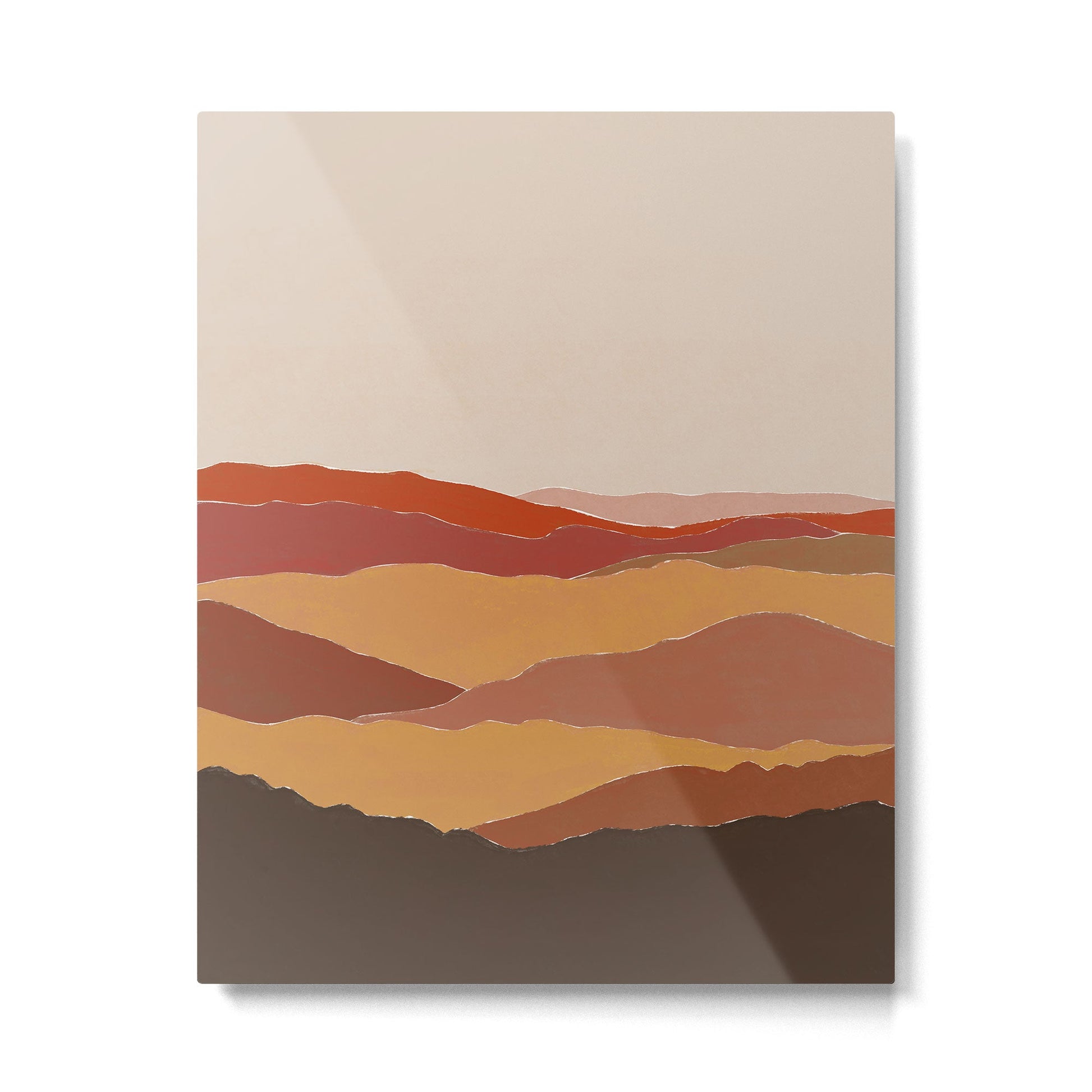 Fall Mountains Metal Print | TeksDecor