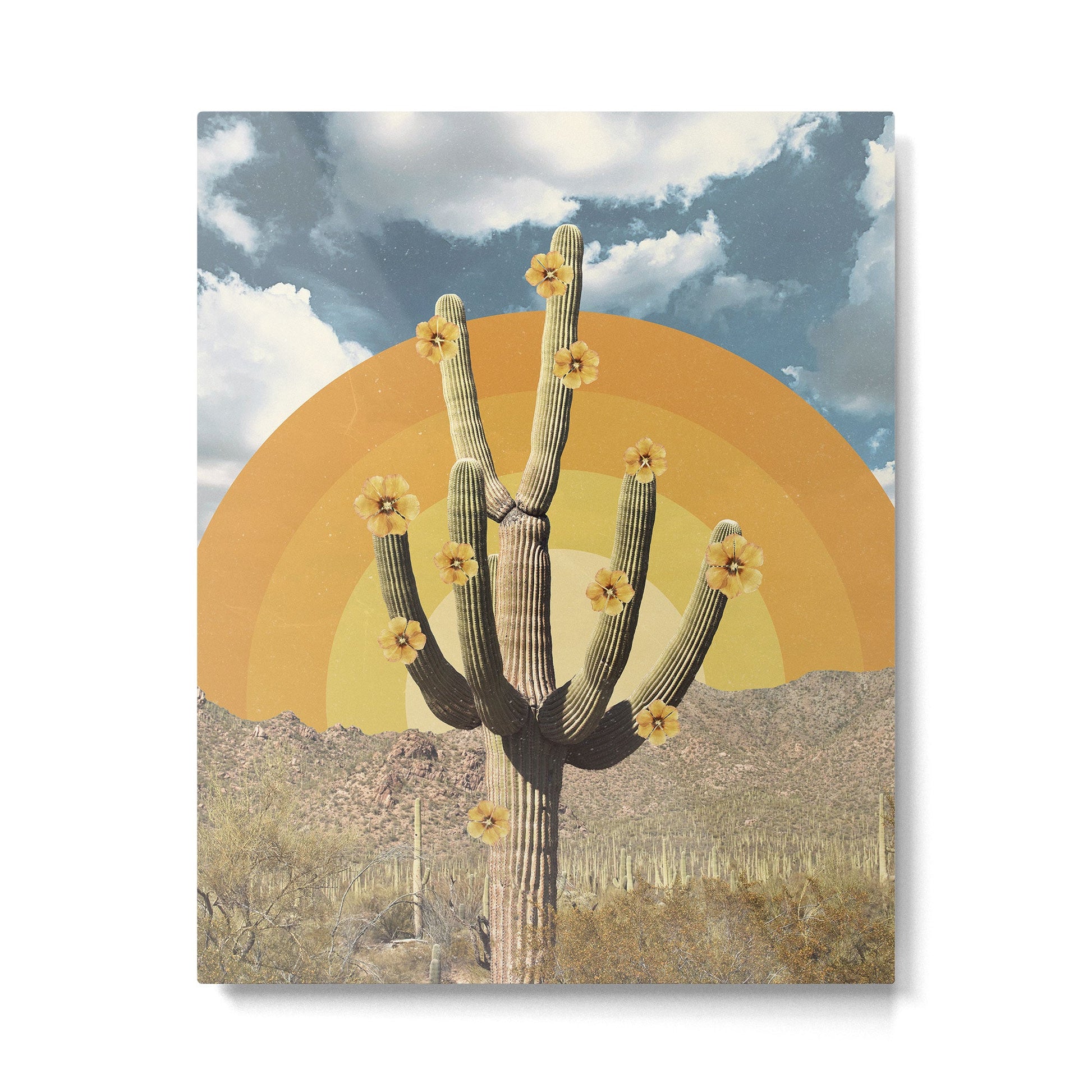 Flower of Desert Metal Print | TeksDecor