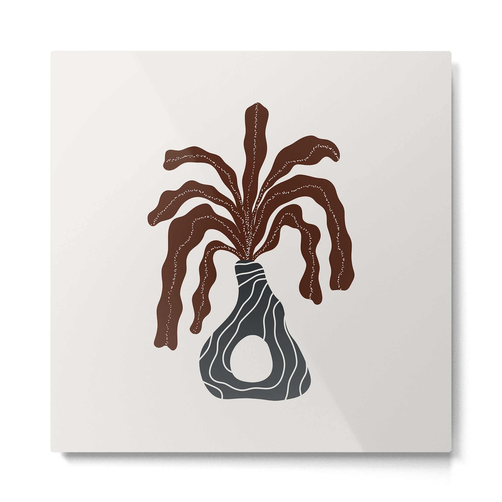 Modern Vase #1 Metal Print | TeksDecor
