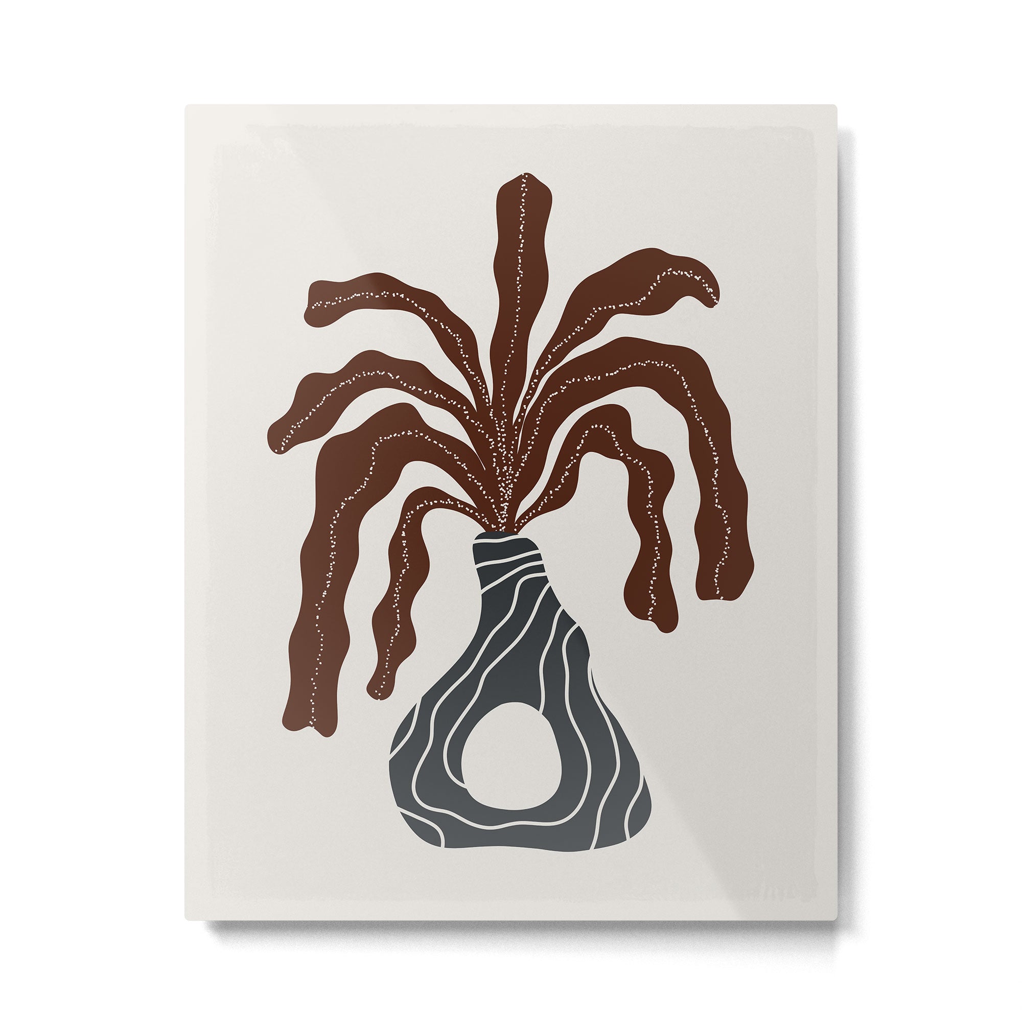 Modern Vase #1 Metal Print | TeksDecor