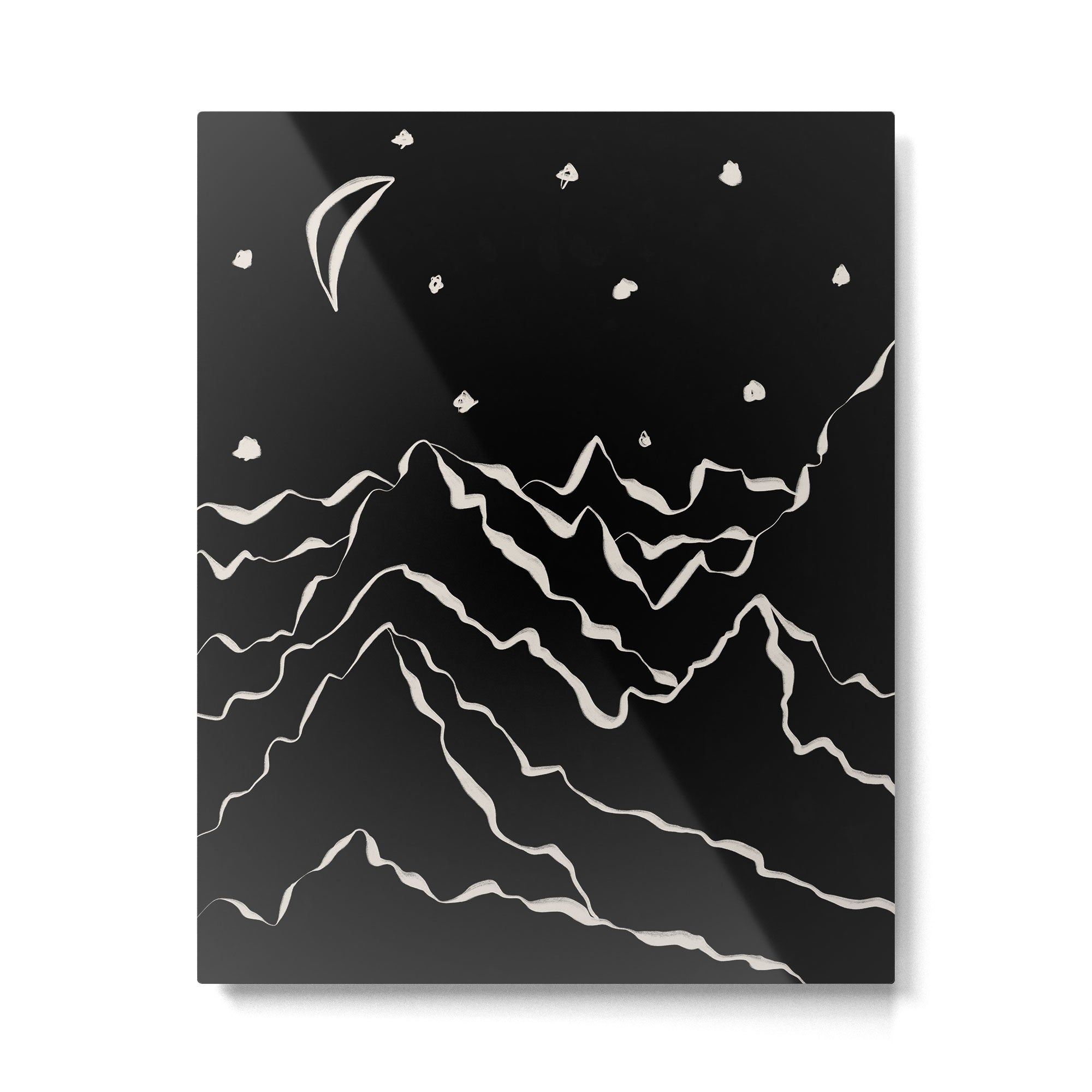 Mountain know the secret II Metal Print | TeksDecor