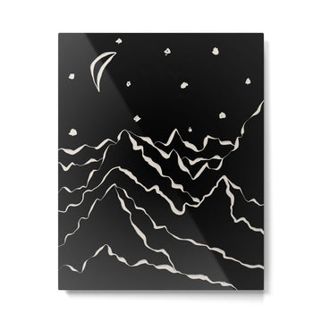 Mountain know the secret II Metal Print | TeksDecor