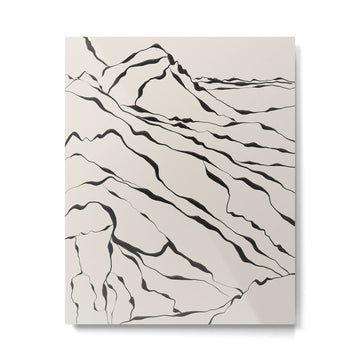 Mountain know the secret III Metal Print | TeksDecor