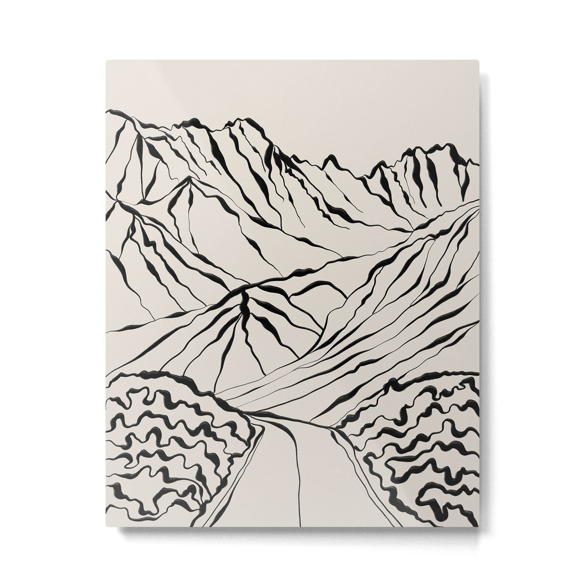 Mountain know the secret Metal Print | TeksDecor