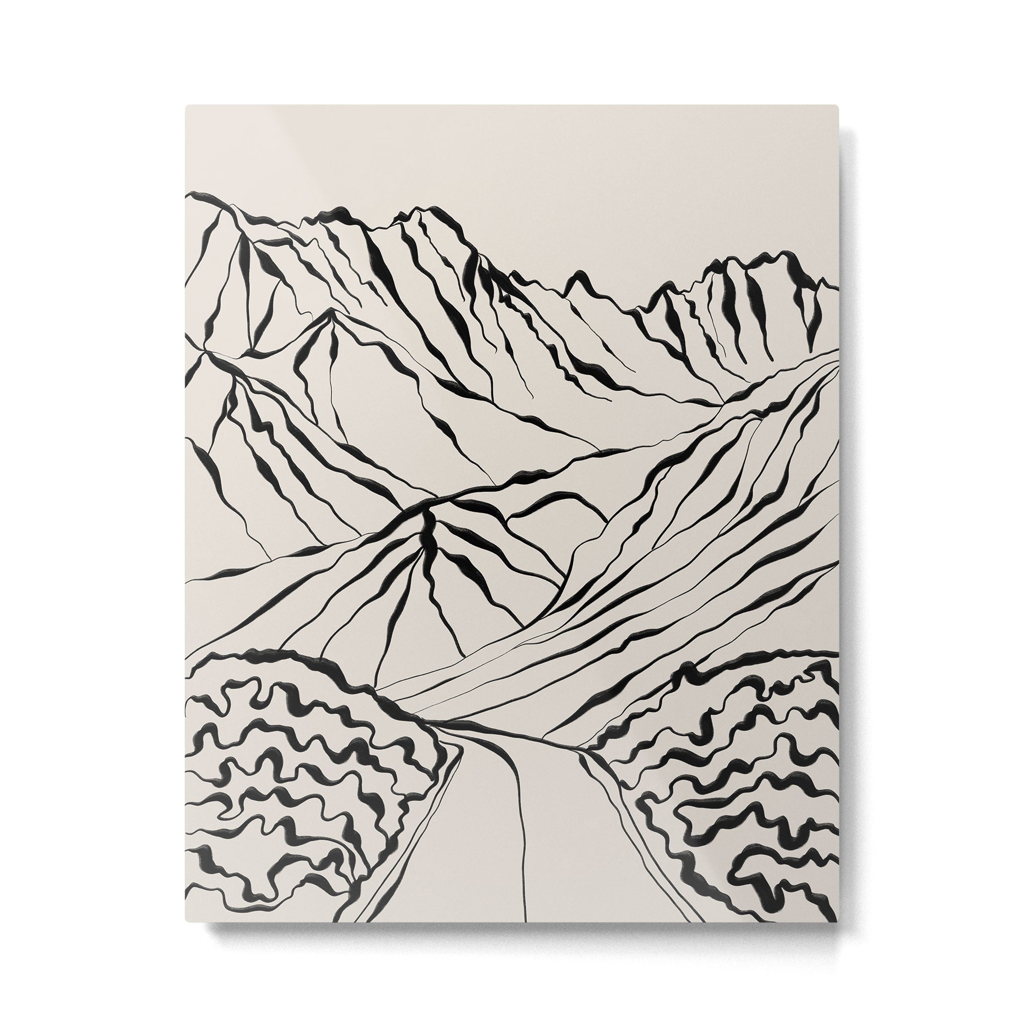 Mountain know the secret Metal Print | TeksDecor