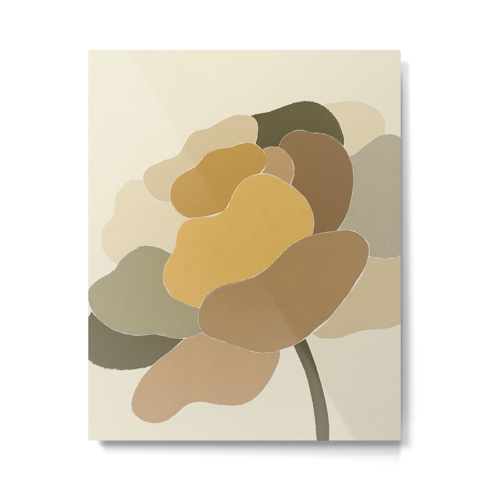 Pastel Peony Metal Print | TeksDecor