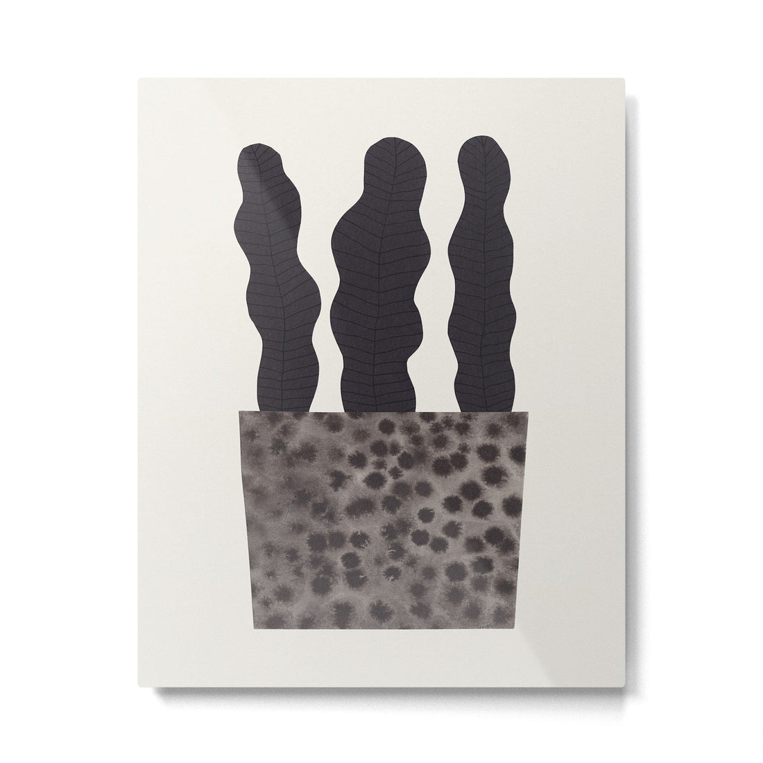Plant in a pot #2 Metal Print | TeksDecor