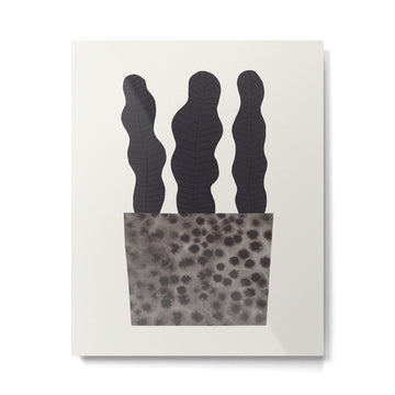 Plant in a pot #2 Metal Print | TeksDecor