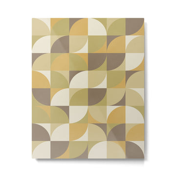 Retro Geometry I Metal Print | TeksDecor