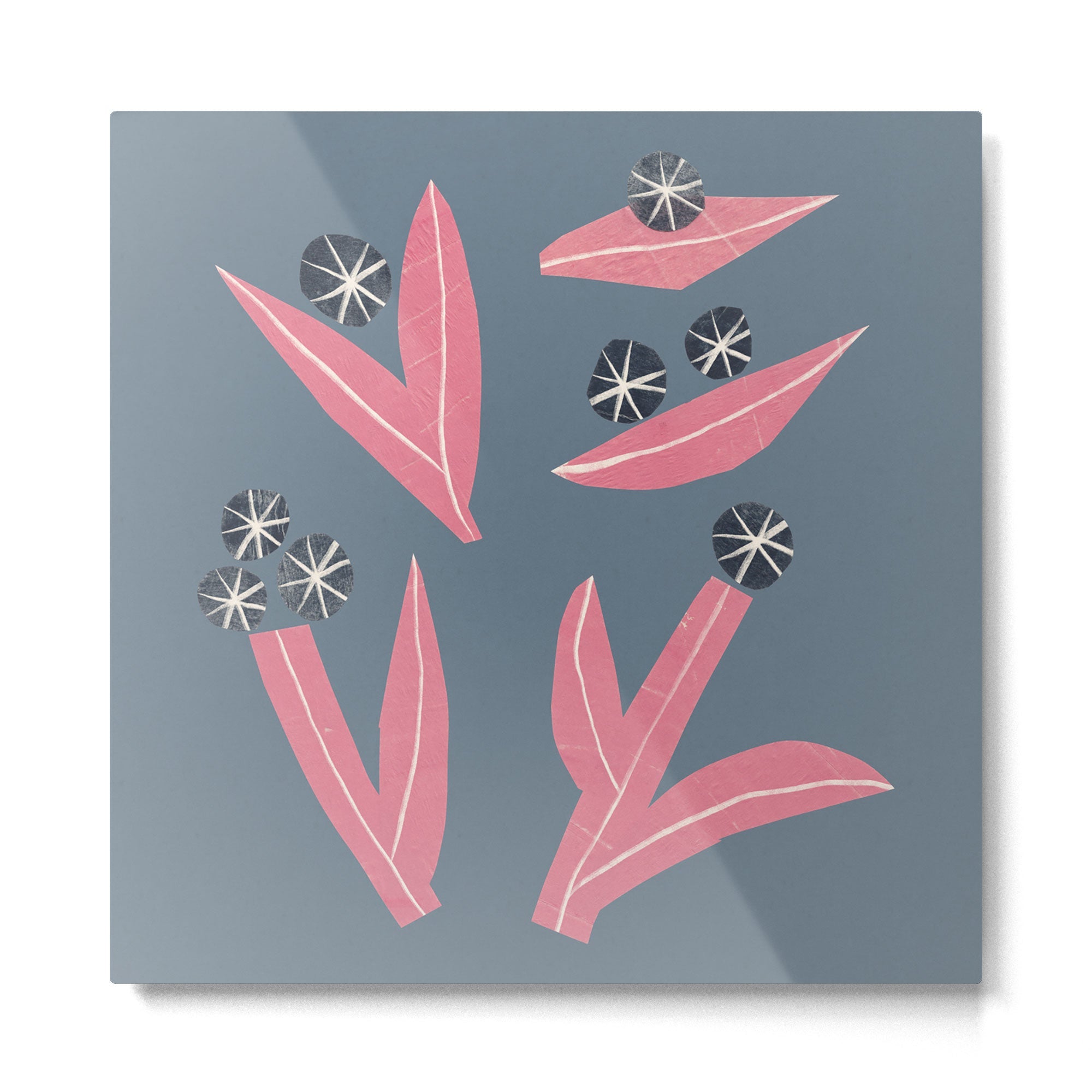 Small Collage: Florals Metal Print | TeksDecor