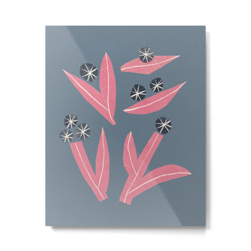Small Collage: Florals Metal Print | TeksDecor