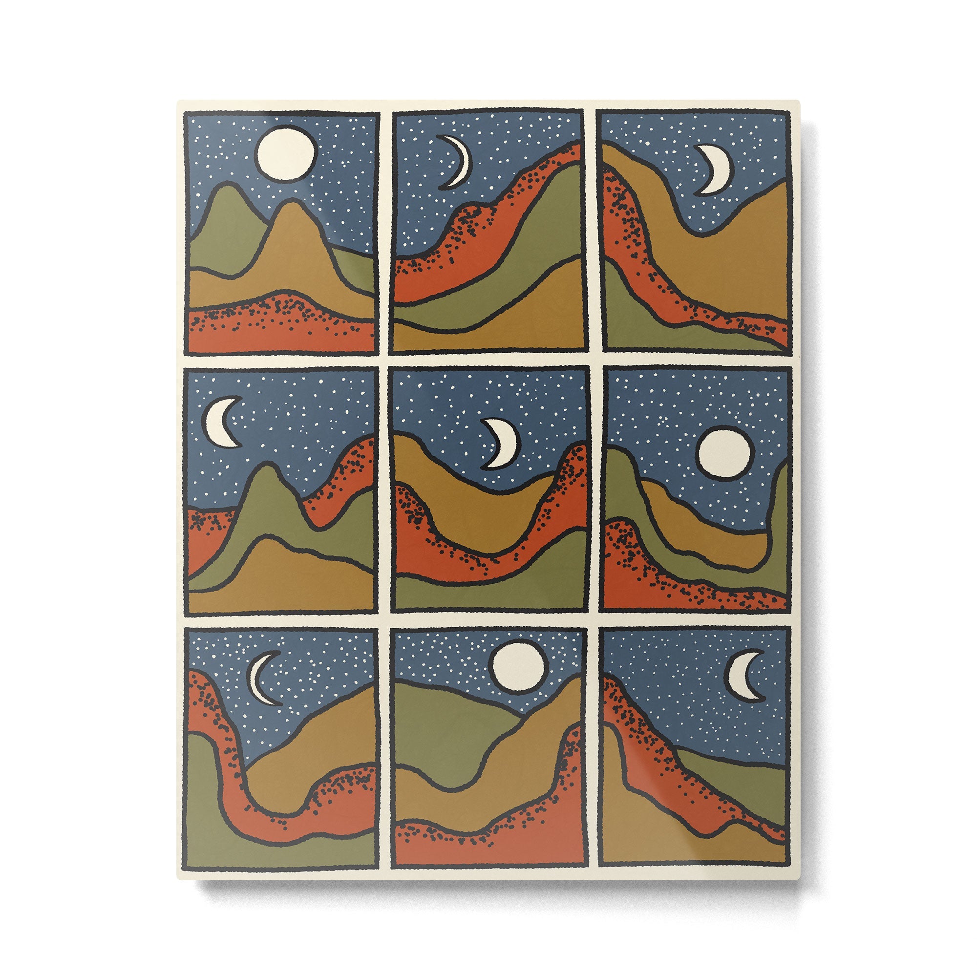 Starry Nights Metal Print | TeksDecor