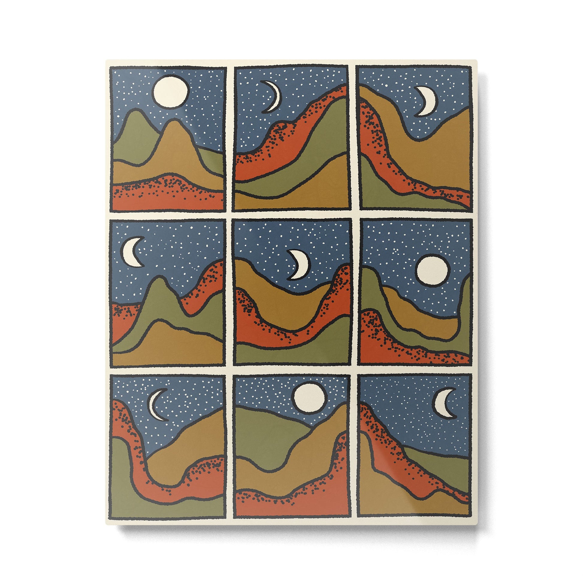 Starry Nights Metal Print | TeksDecor