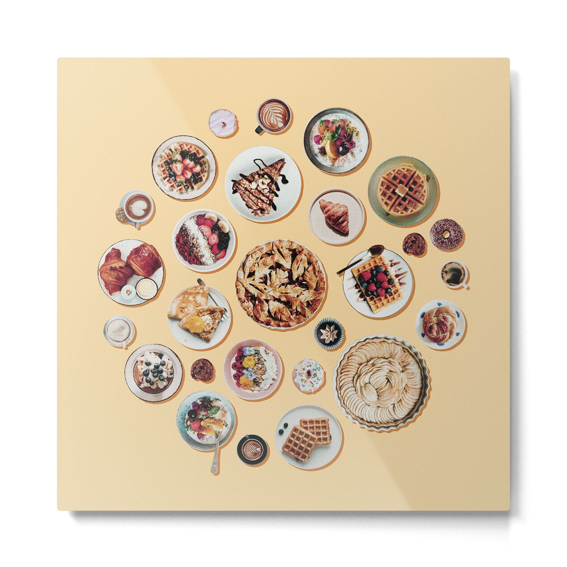 Sweet Breakfast Metal Print | TeksDecor