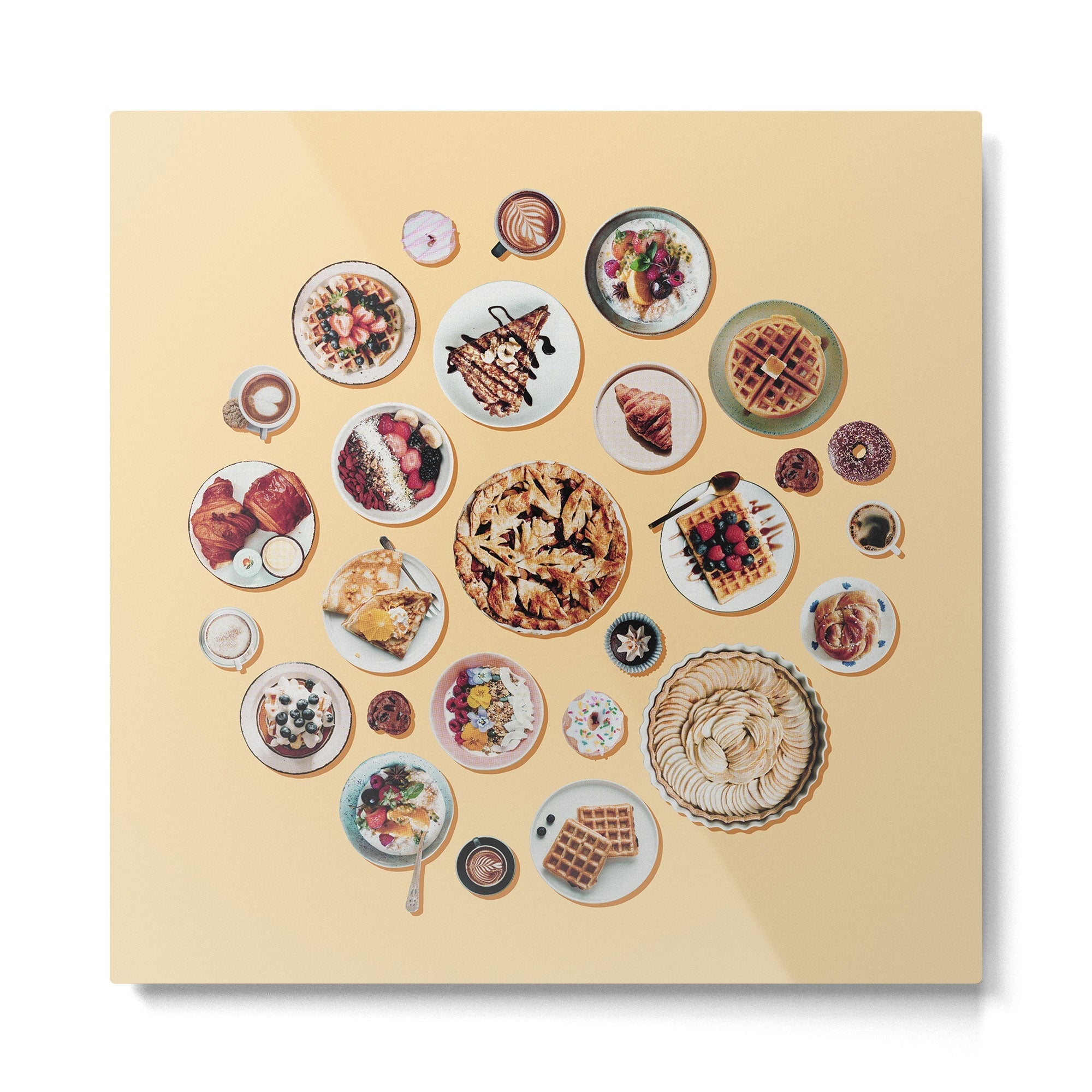 Sweet Breakfast Metal Print | TeksDecor