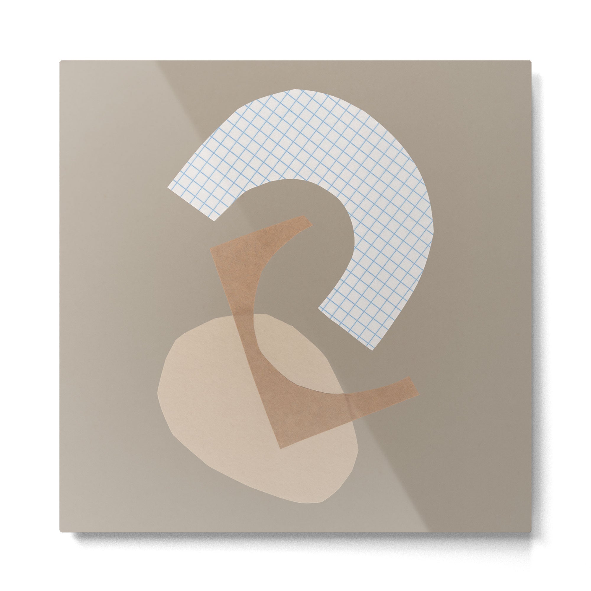 Three Shapes #1 Metal Print | TeksDecor