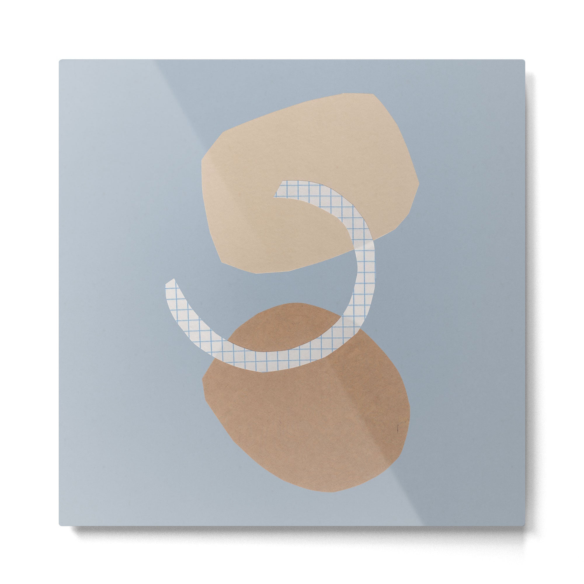 Three Shapes #2 Metal Print | TeksDecor