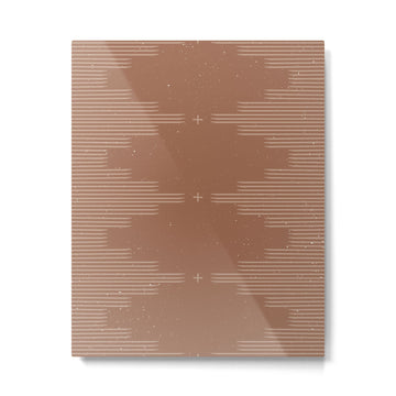 Southwestern Minimalist - Camel Brown Metal Print | TeksDecor
