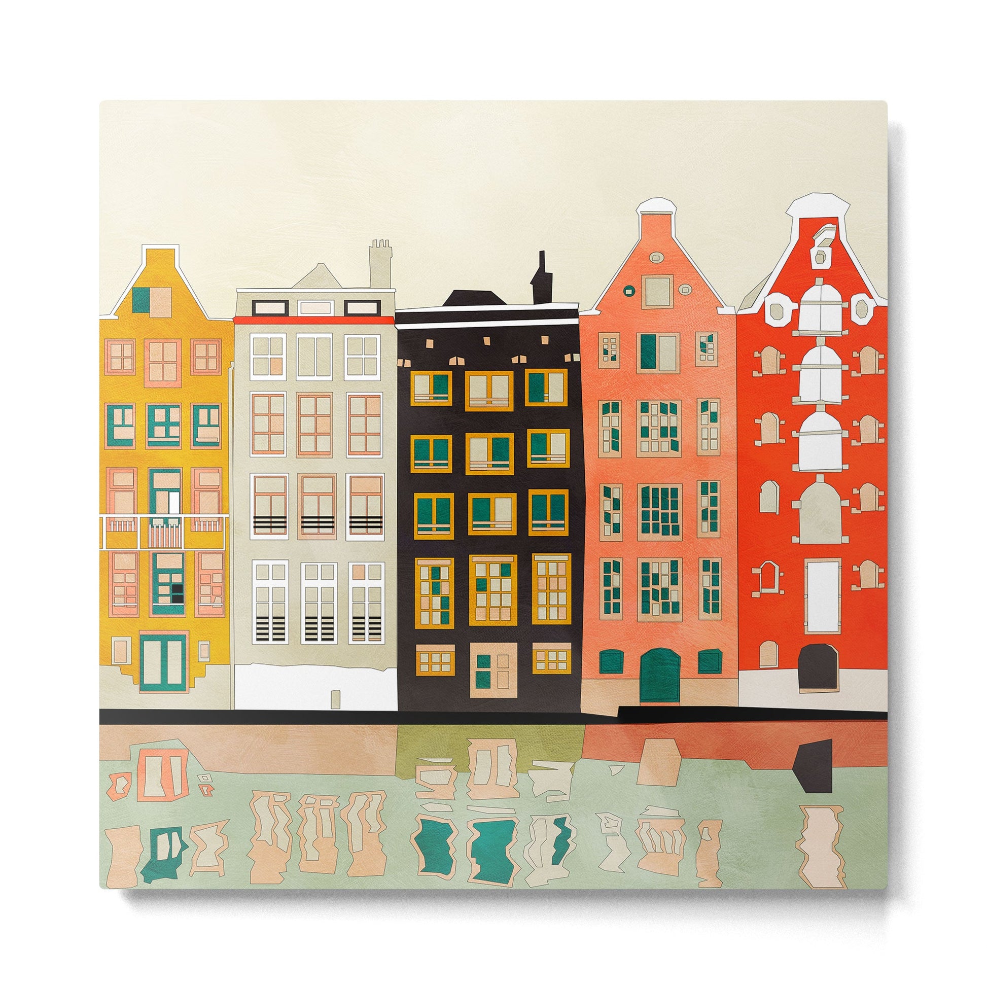 Amsterdam 2 Metal Print | TeksDecor