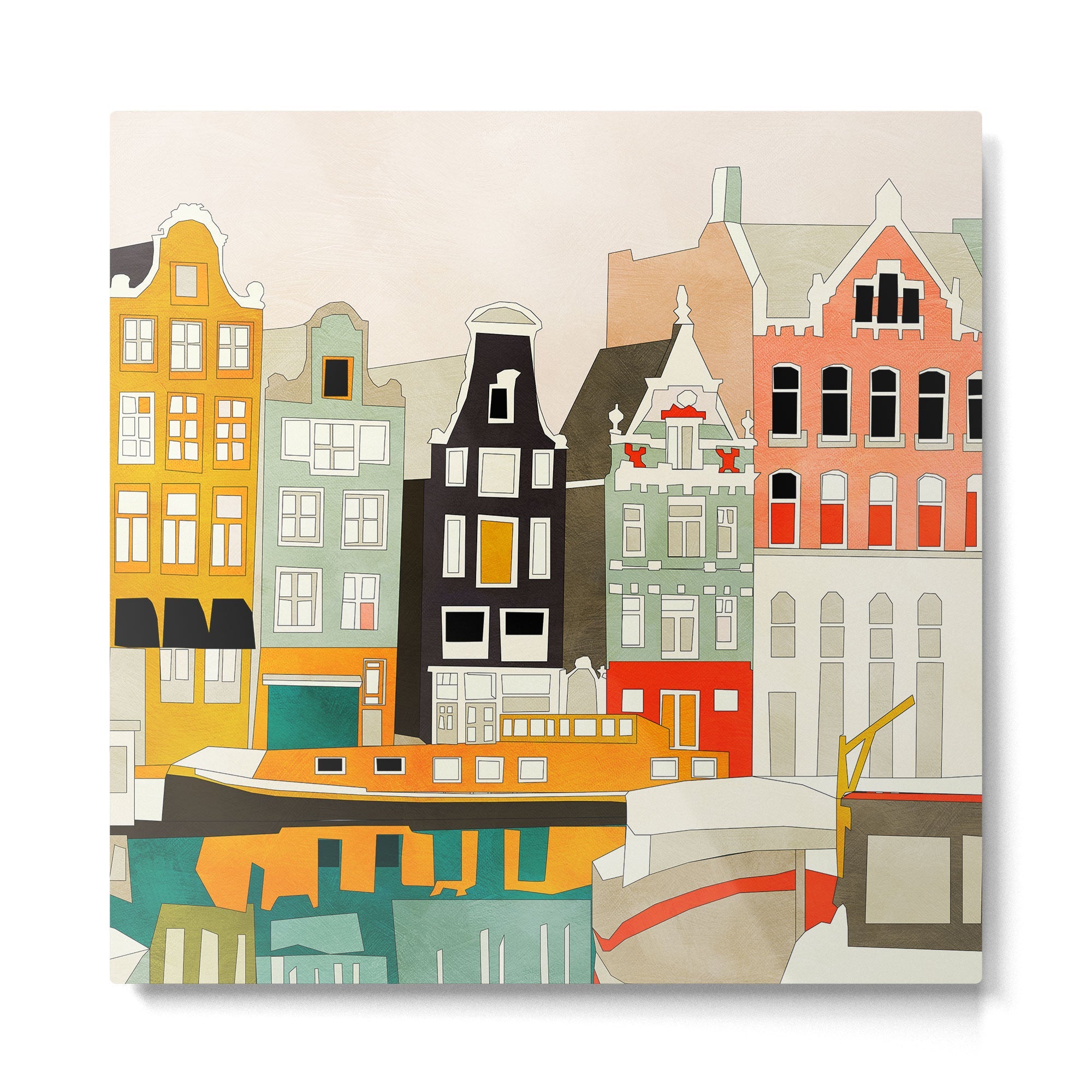 Amsterdam Metal Print | TeksDecor