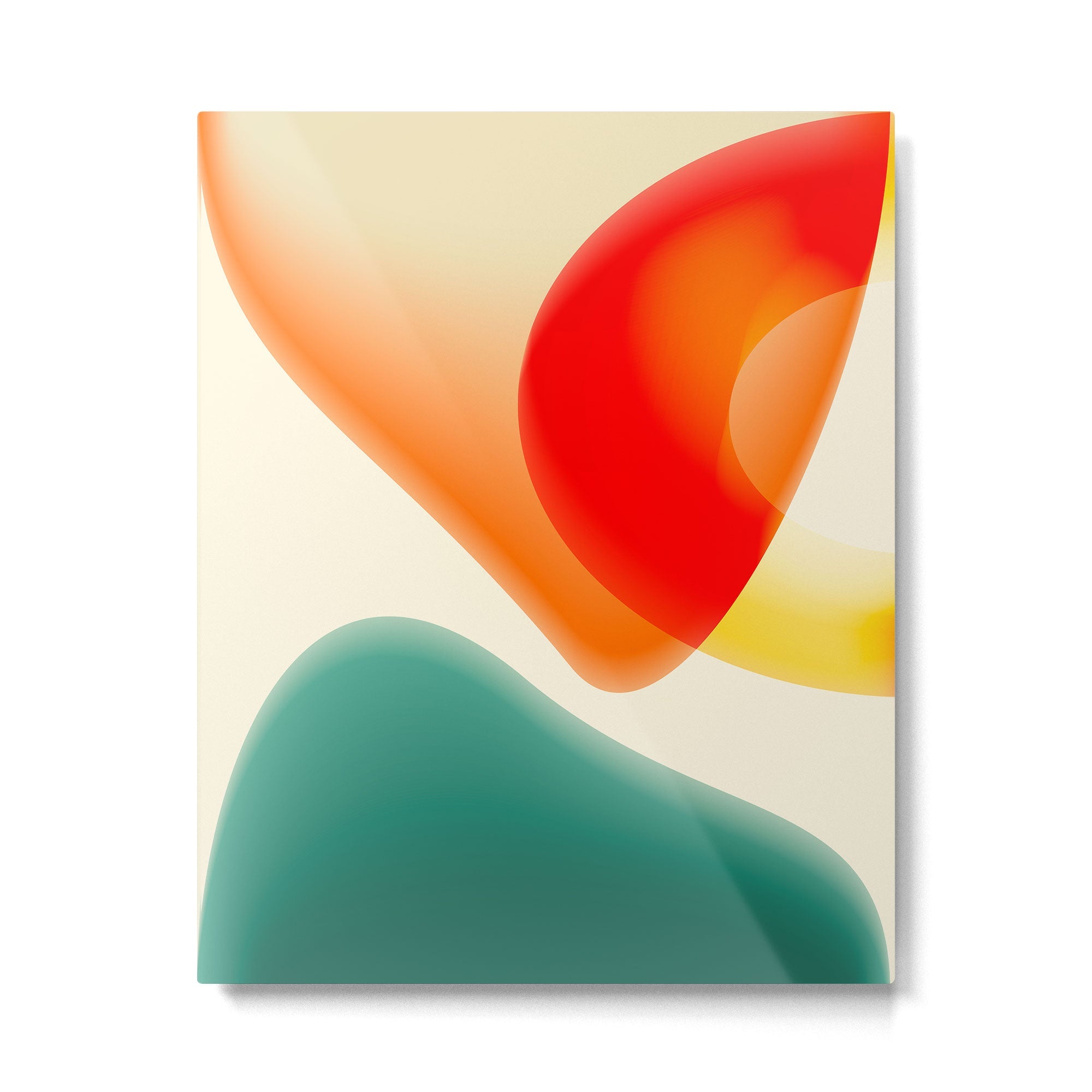 gradient shapes 70s 4 Metal Print | TeksDecor