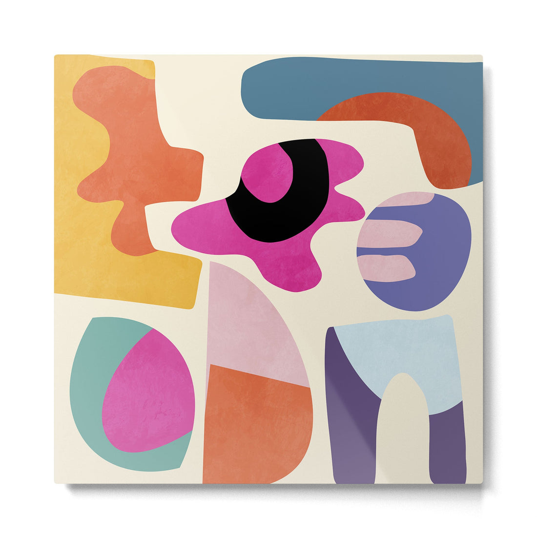 mid century modern abstract 9 Metal Print | TeksDecor
