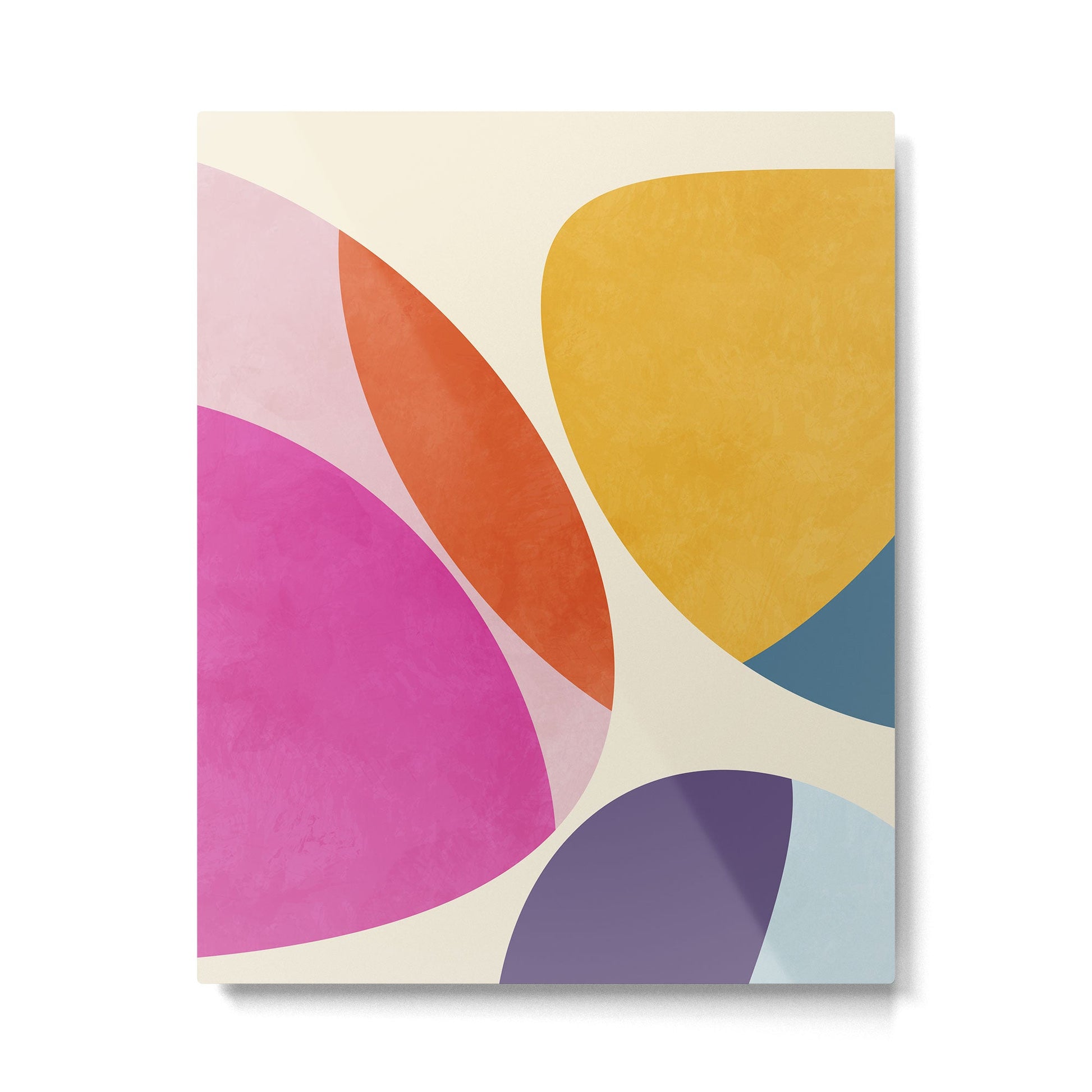 mid century modern semi-circles Metal Print | TeksDecor