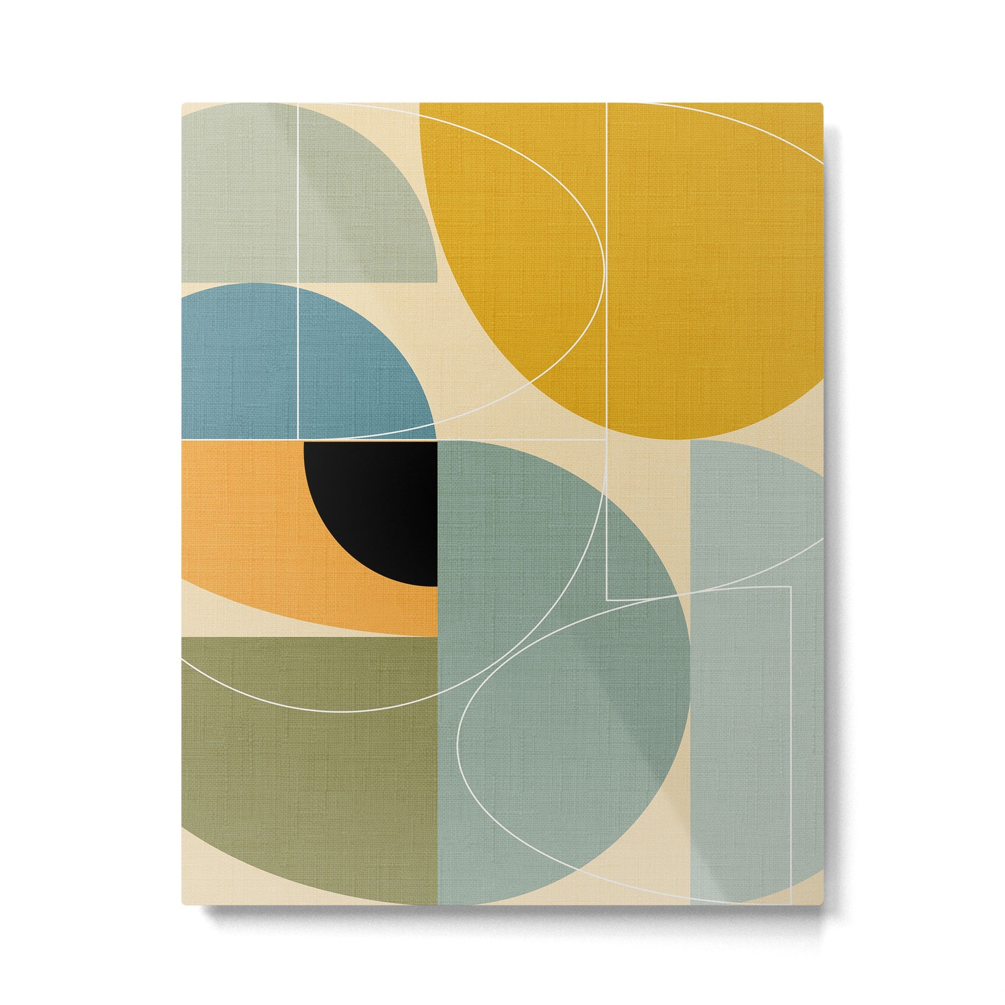 mid century modern winter 1 Metal Print | TeksDecor