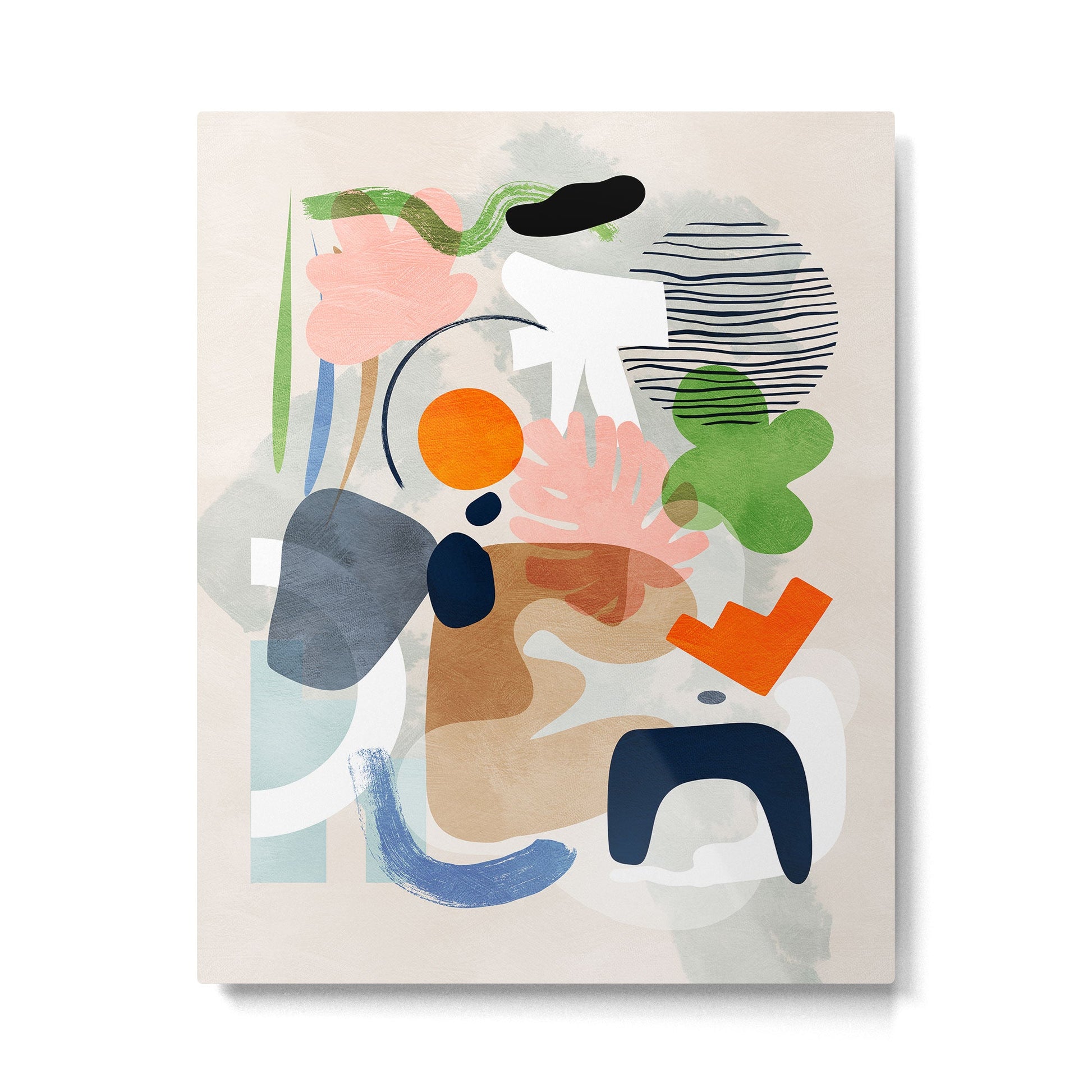 minimal shapes abstract 2 Metal Print | TeksDecor