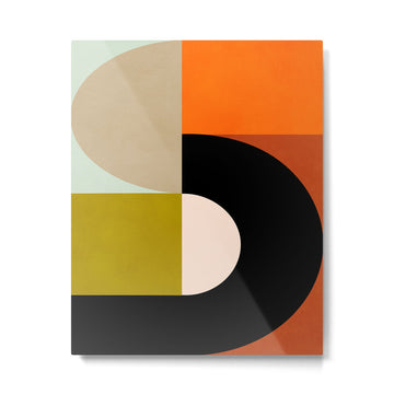think big 4 shapes geometric Metal Print | TeksDecor