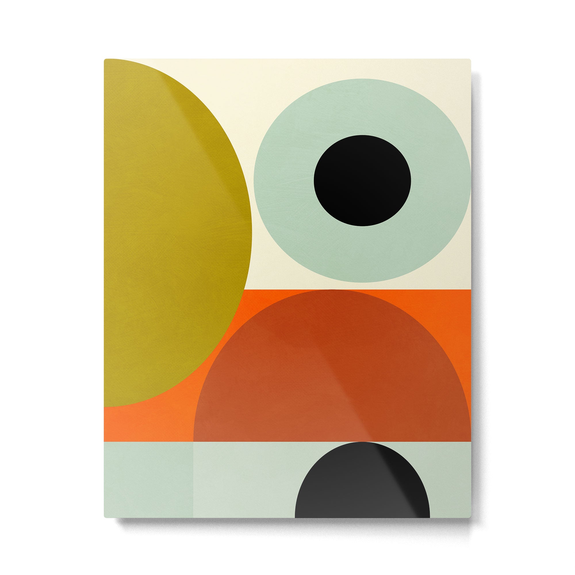 think big 5 shapes geometric Metal Print | TeksDecor