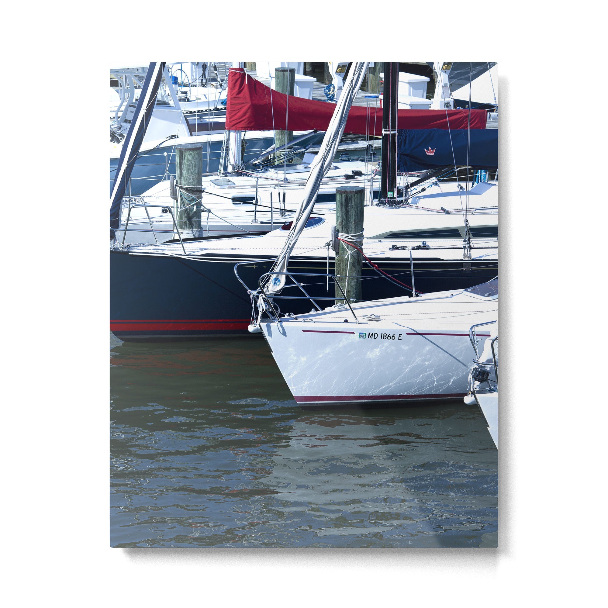 Annapolis Harbor X Nautical Art Metal Print | TeksDecor